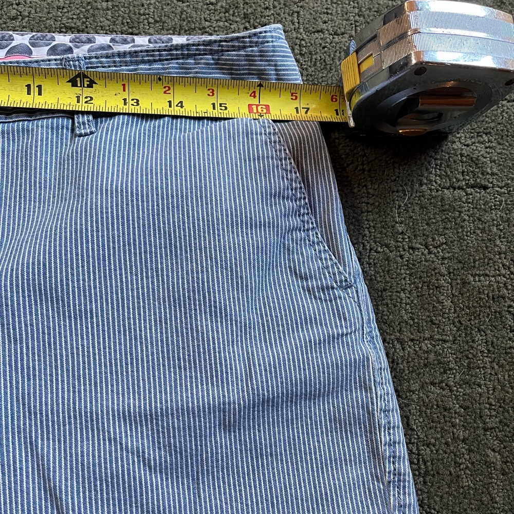 Classic Blue Striped Women's Shorts - Picture 11 of 11